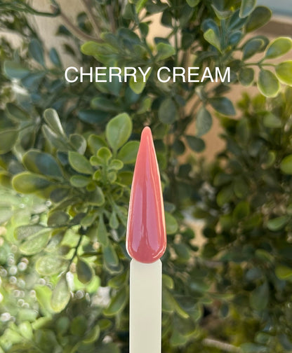 Nagelexperten teststicka i färgen cherry cream builder gel